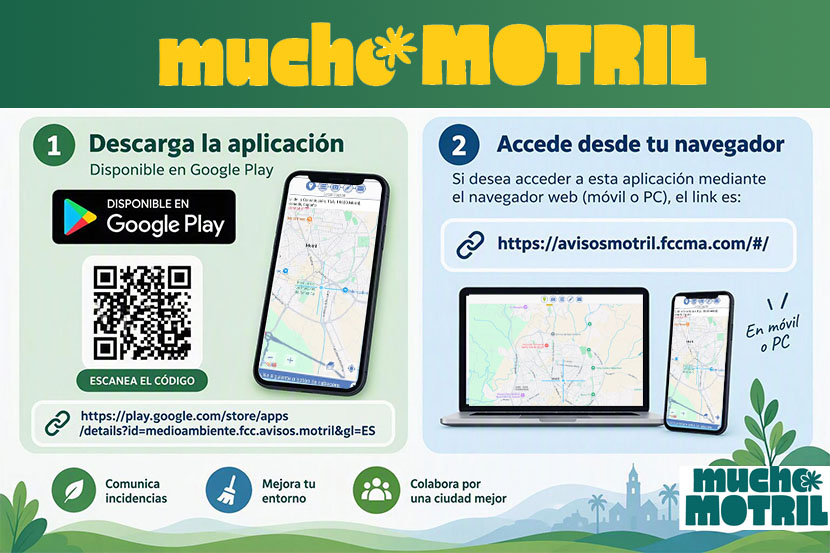 Cómo acceder a Motril Avisos desde Google Play o navegador web